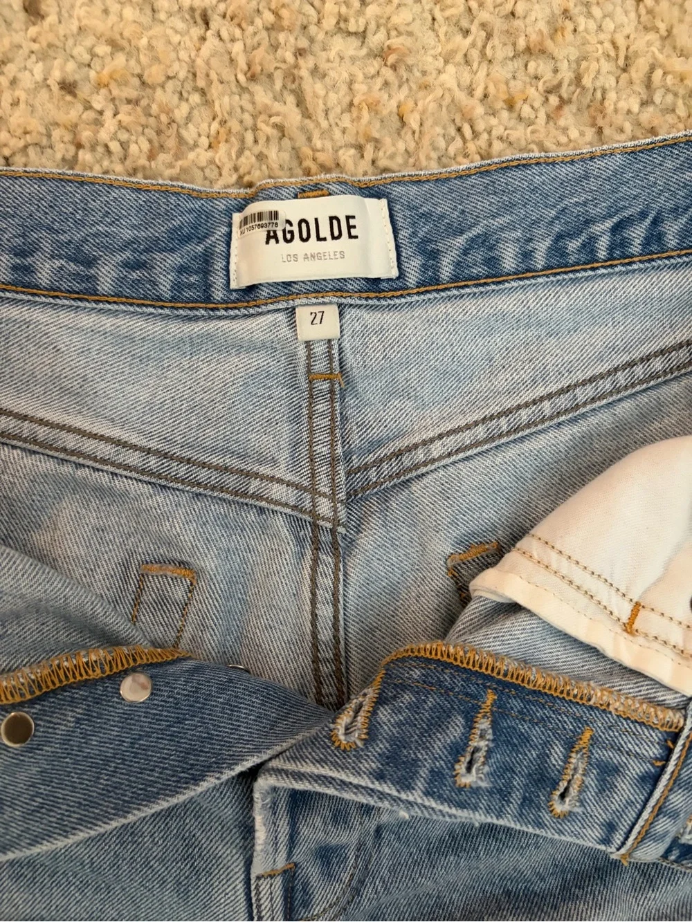 AGOLDE Parker Long Denim Shorts - Size 27